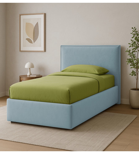 Letto singolo con contenitore