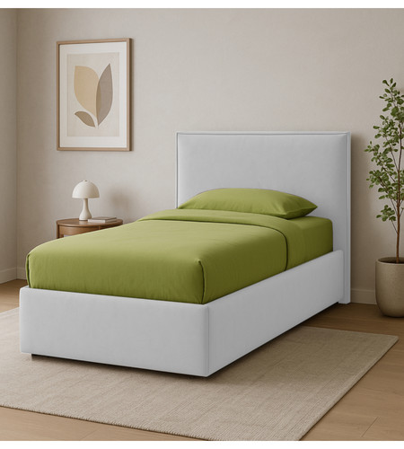 Letto singolo con - , contenitore