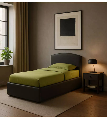 Letto singolo con contenitore