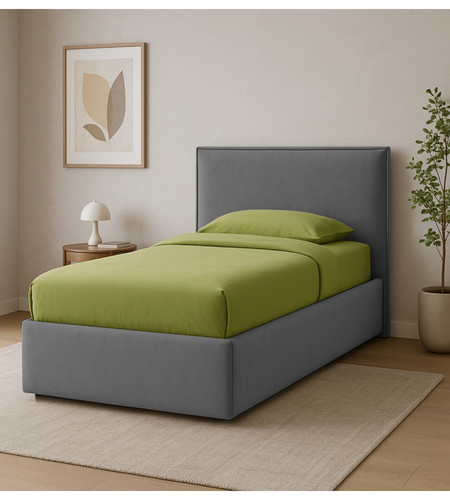 Letto singolo con contenitore