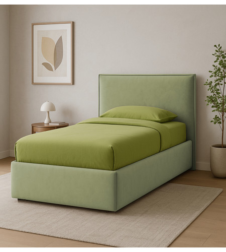 Letto singolo con contenitore